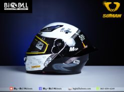 Alternative view of SOMAN SMF2 SHINNING BLACK WHITE RACING