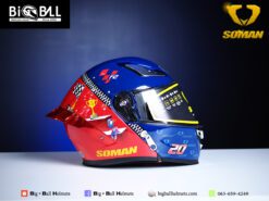 SOMAN SMF2 SHINNING RED BLUE RACING