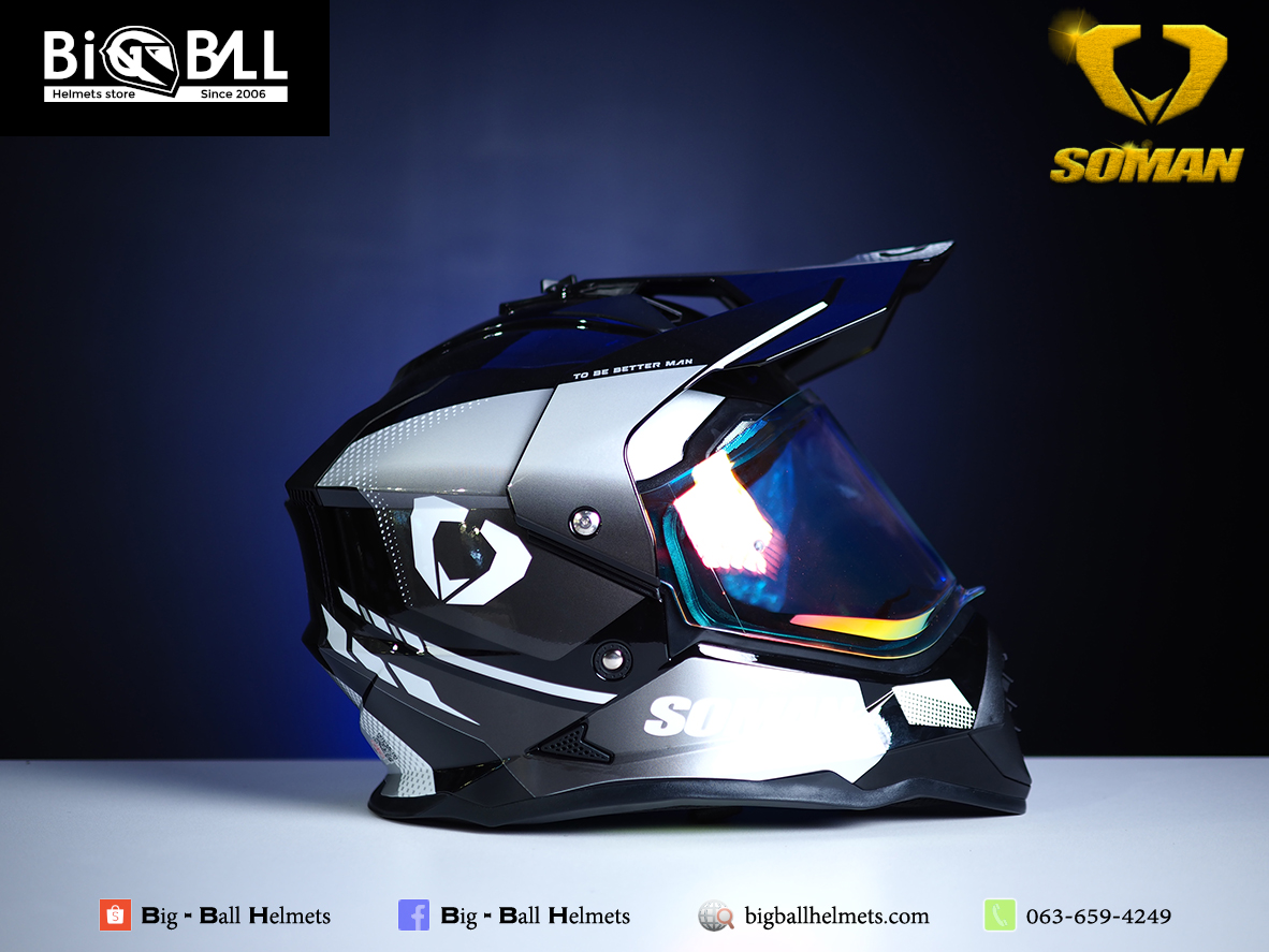 SOMAN M10 BLACK WHITE GRAY FUSION