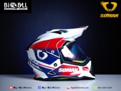 SOMAN M10 WHITE RED BLUE FUSION